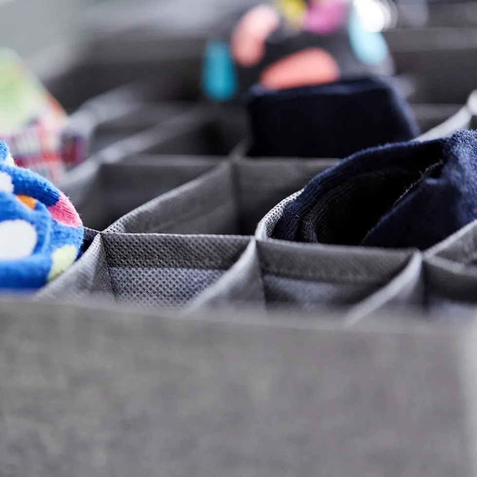 Lade sorteermandjes 24-vaks grijs Store It