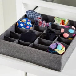 Lade sorteermandjes 24-vaks grijs Store It