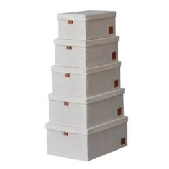 Luxe opbergdozen set beige Store It