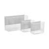 Magnetische hangbakjes transparant 3-delig Five®