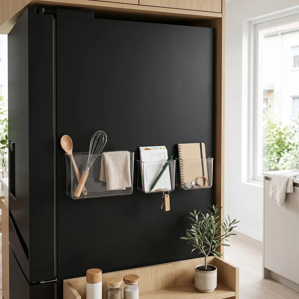 Magnetische hangbakjes transparant 3-delig Five®