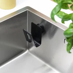 Magnetische sponshouder bio zwart - Happy Sinks