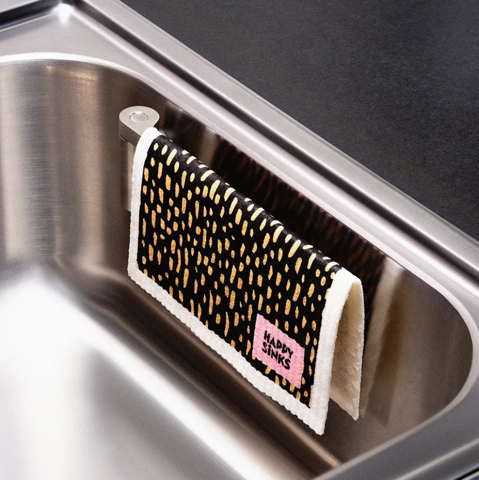 Magnetische vaatdoekhouder rvs Happy Sinks