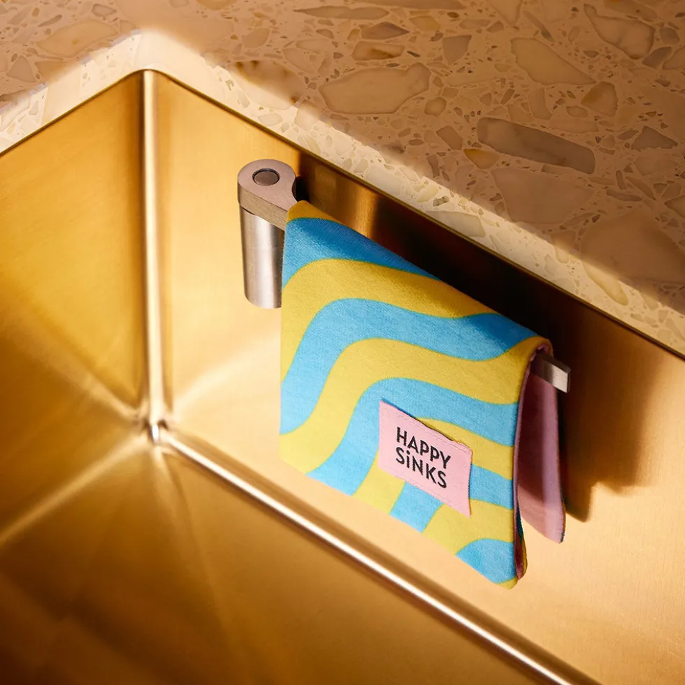 Magnetische vaatdoekhouder rvs Happy Sinks