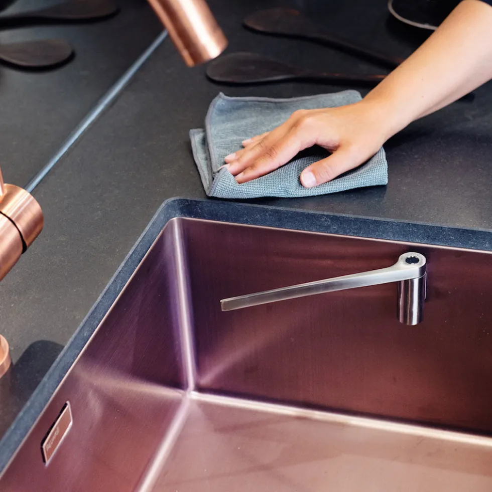 Magnetische vaatdoekhouder rvs Happy Sinks