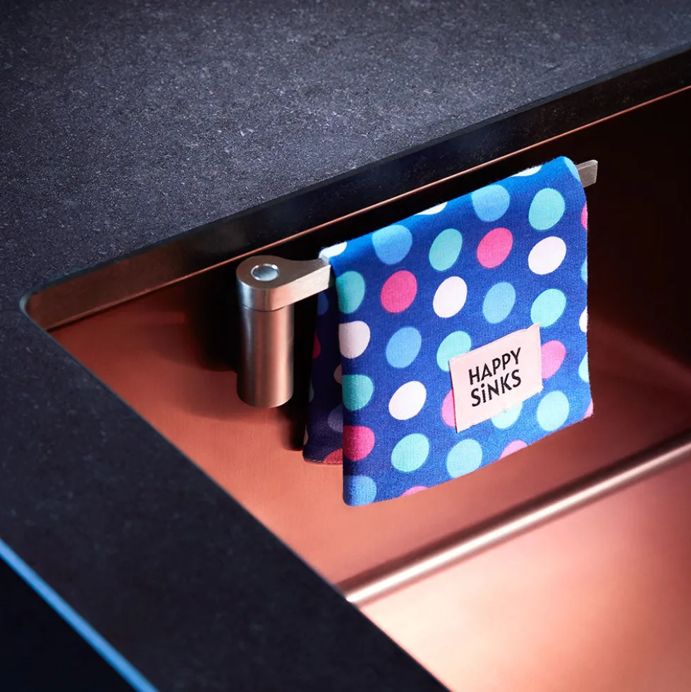 Magnetische vaatdoekhouder rvs Happy Sinks