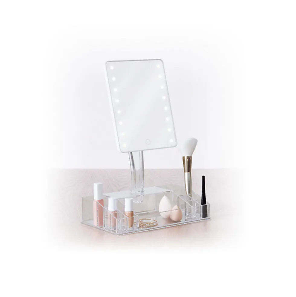 Make-up organizer met spiegel en licht Five® - Selena