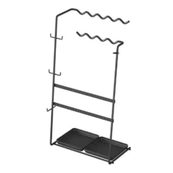 Metalen sieradenrekje zwart Metaltex