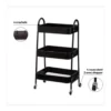 Metalen trolley zwart 3 laags Five®