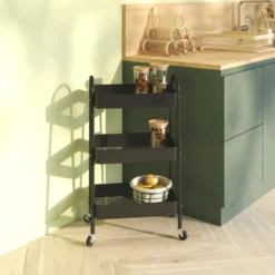 Metalen trolley zwart 3 laags Five®