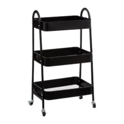 Metalen trolley zwart 3 laags Five®