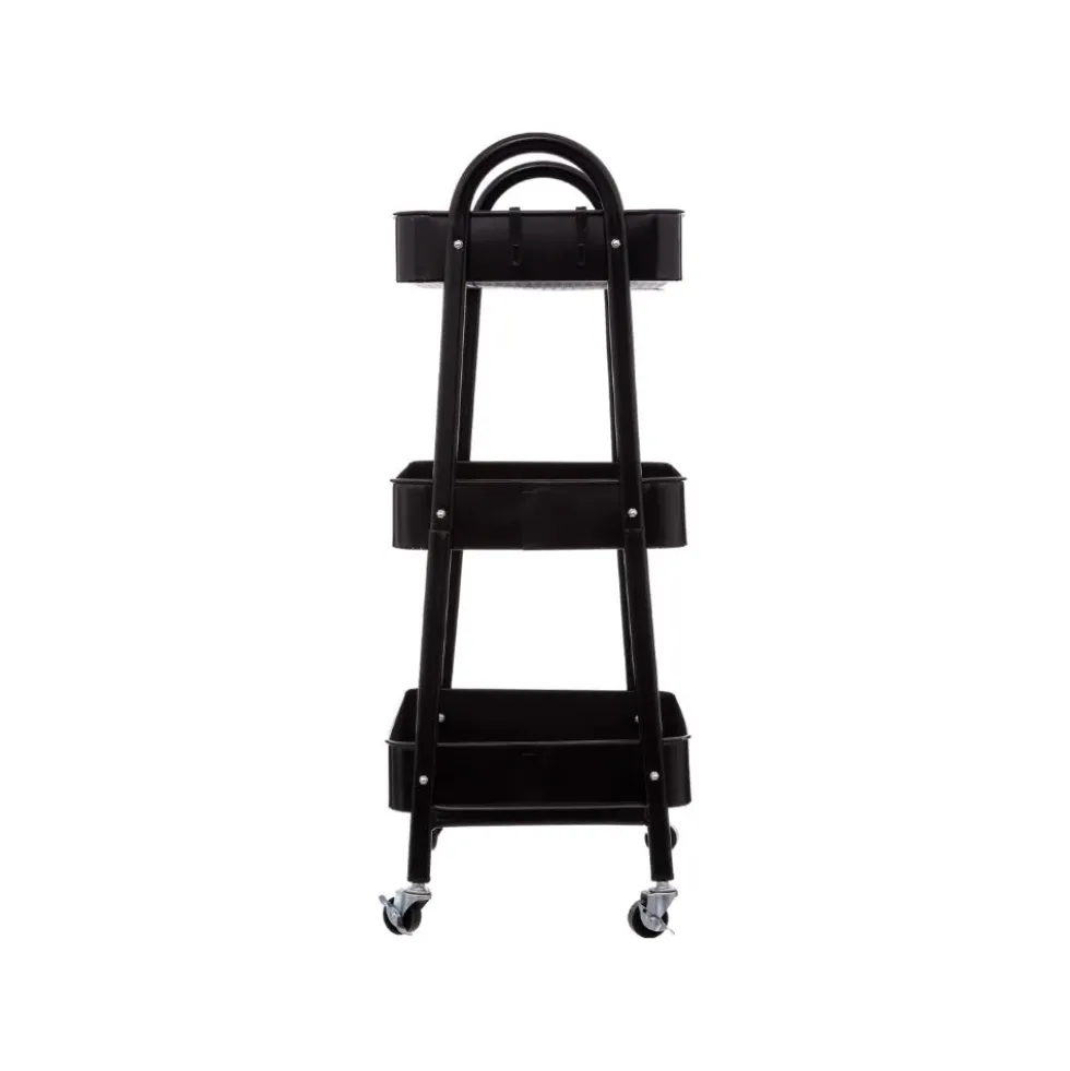 Metalen trolley zwart 3 laags Five®