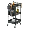 Metalen trolley zwart met opbergbakken Five®