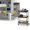 Metalen trolley zwart uitneembare manden Five®