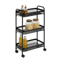 Metalen trolley zwart uitneembare manden Five®