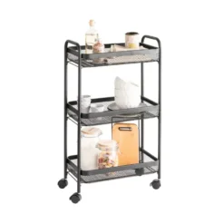 Metalen trolley zwart uitneembare manden Five®