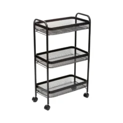Metalen trolley zwart uitneembare manden Five®