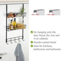 Multifunctioneel over de deur rek Wenko