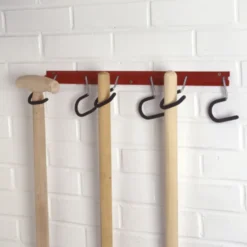 Muurrek steelhouder 6 haken Mottez