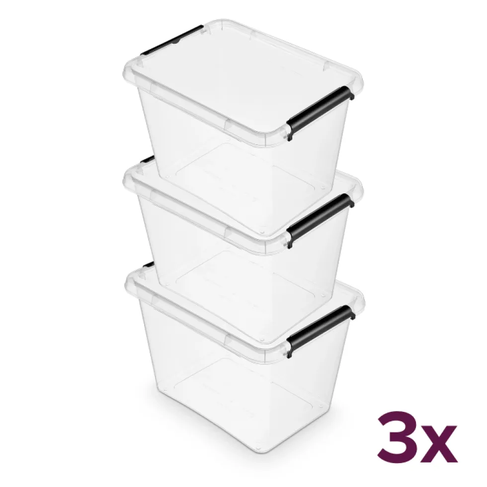 Opbergbox 30 liter (voordeelbundel) Orplast - SimpleStore