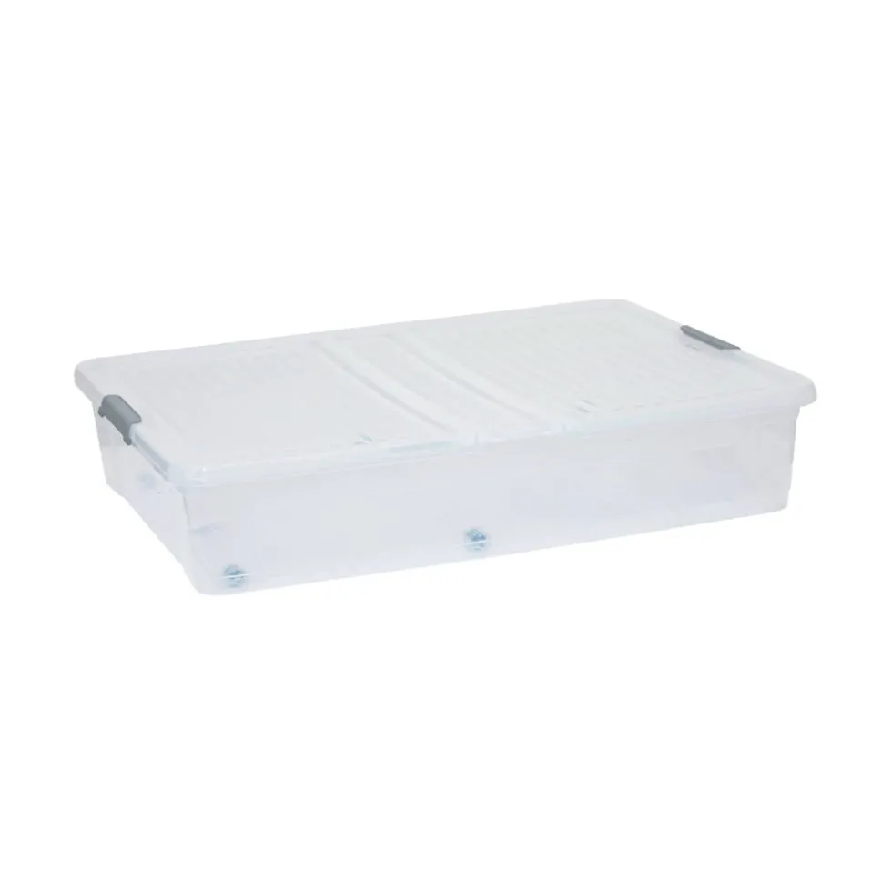 Opbergbox onder bed op wielen en klapdeksel 53 liter Five®