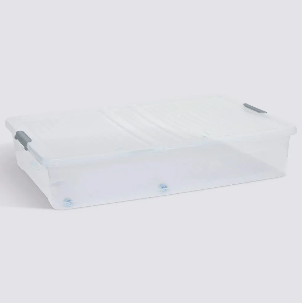 Opbergbox onder bed op wielen en klapdeksel 53 liter Five®