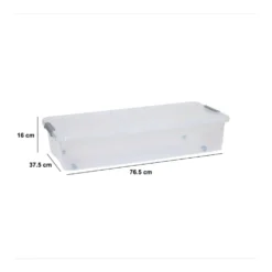 Opbergbox onder bed op wielen en klapdeksel 33 liter Five®