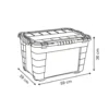 Opbergbox 4 zijden scharnierdeksel optie 60 liter Five®