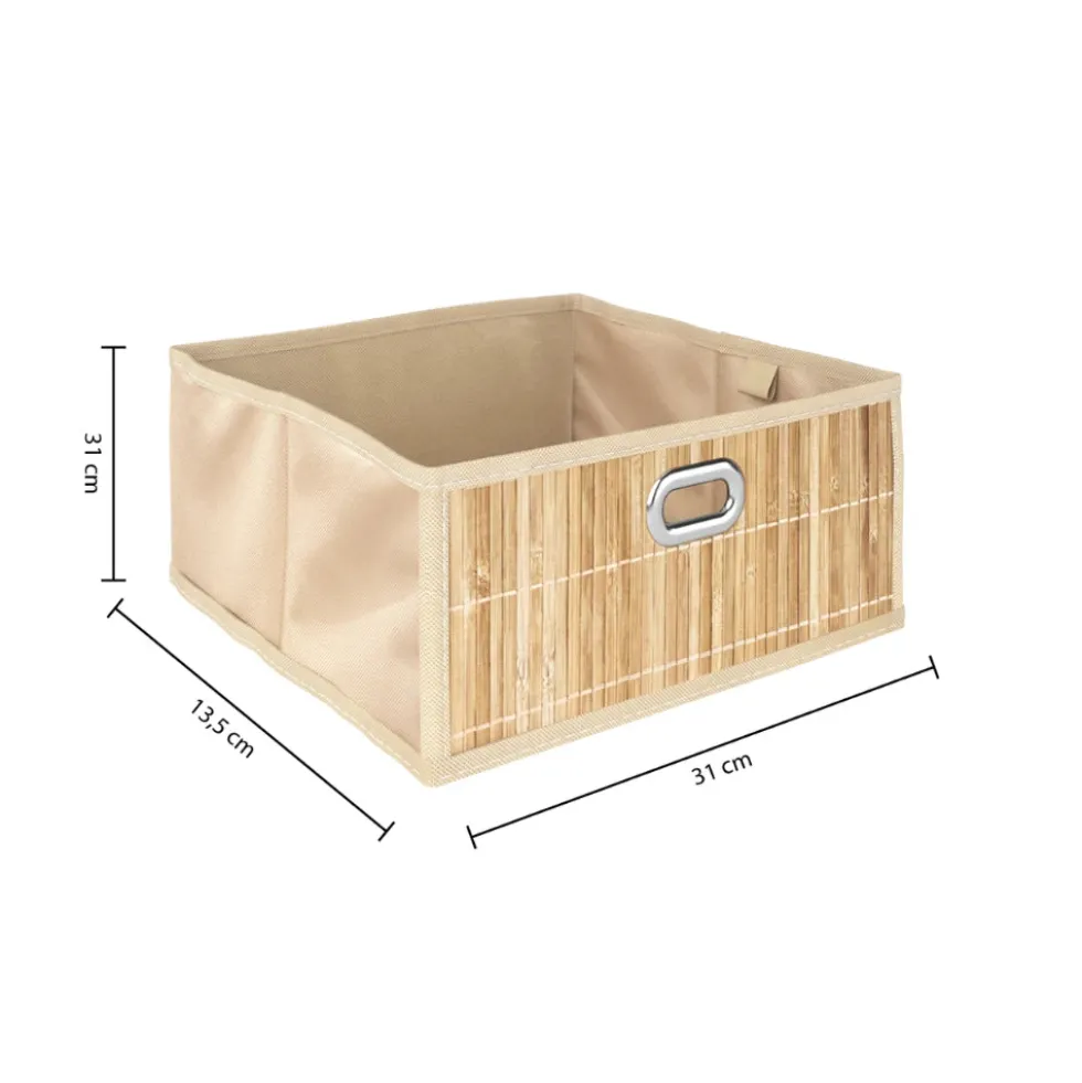 Opbergmand bamboe voorkant medium Five®