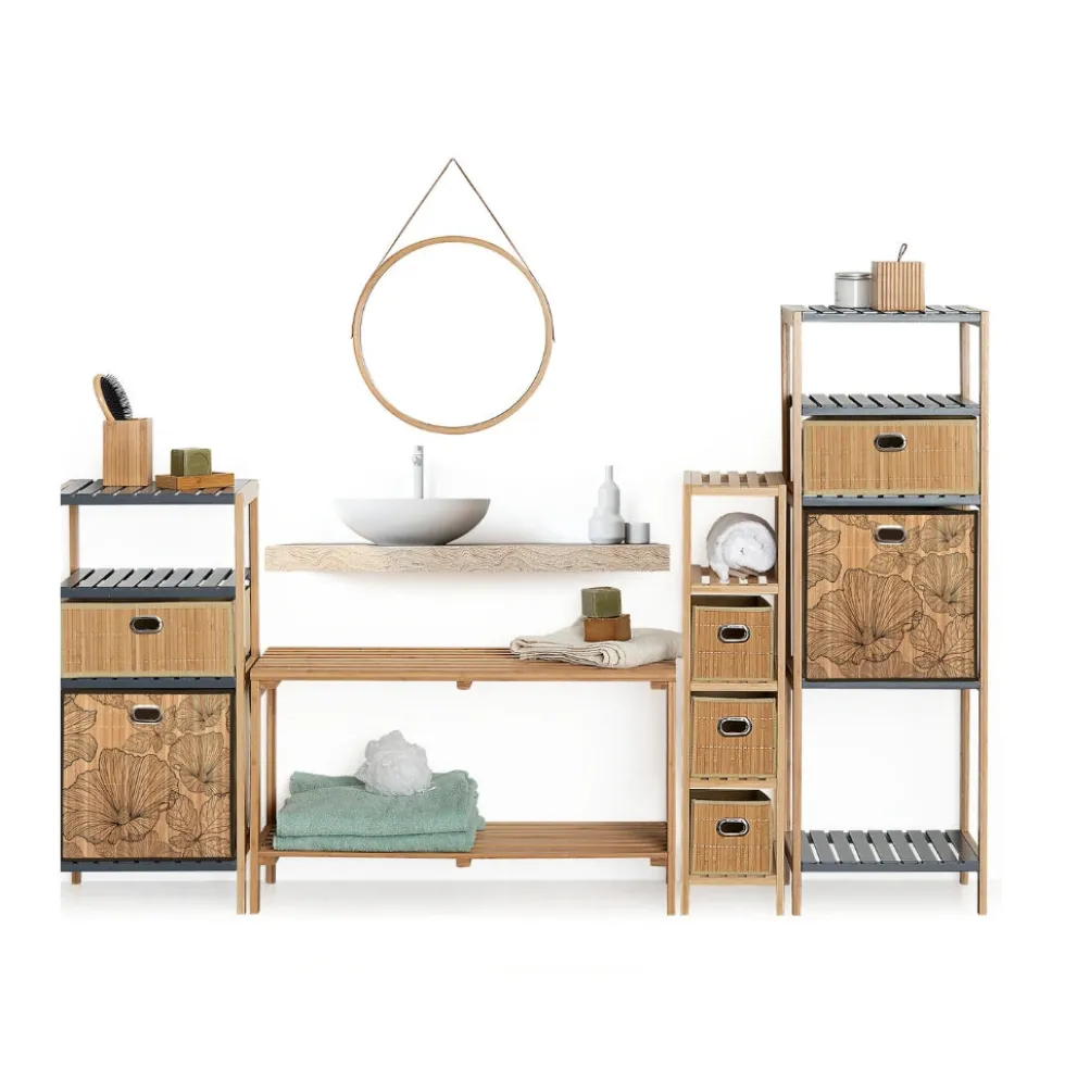 Opbergmand bamboe voorkant medium Five®