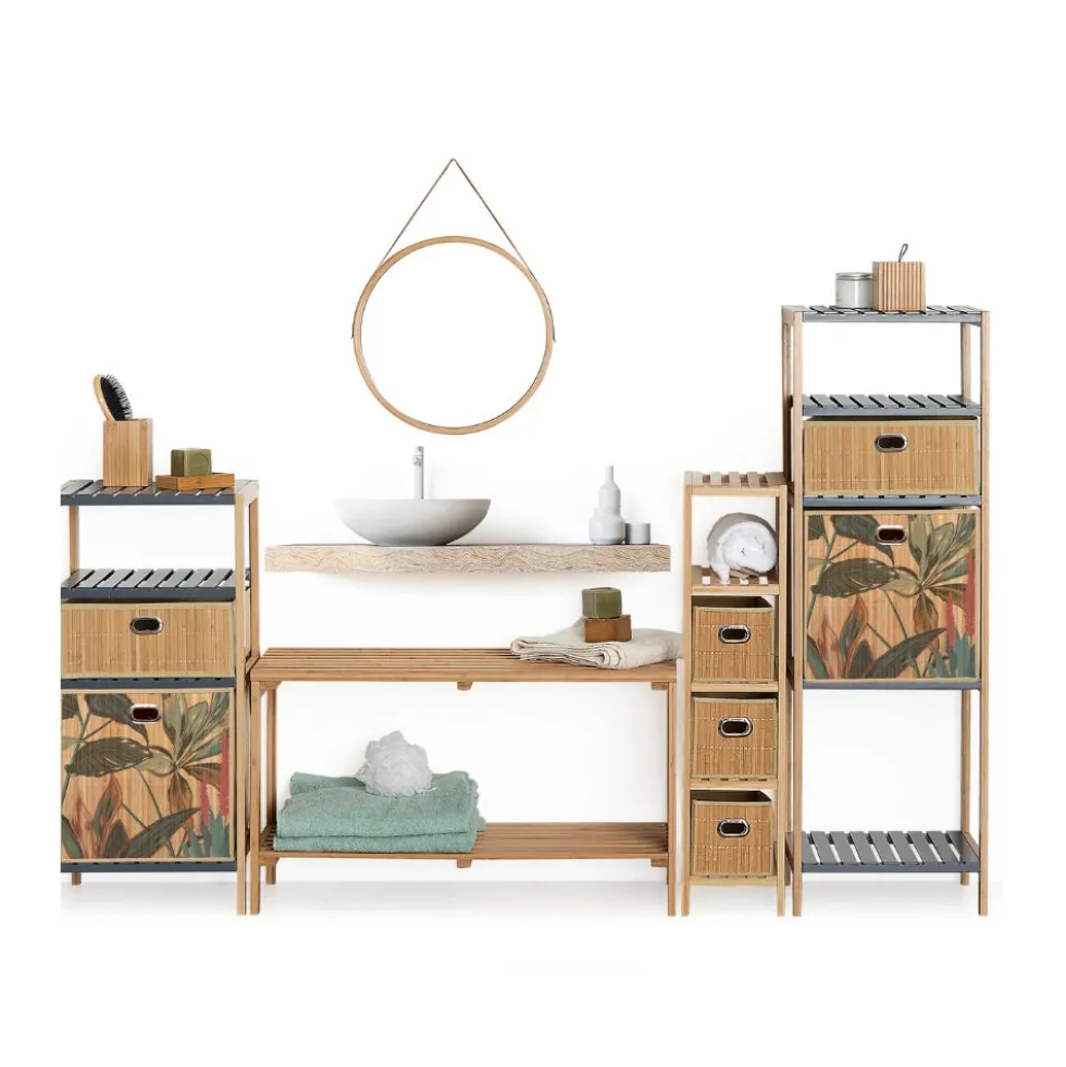 Opbergmand bamboe voorkant small Five®