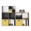 Opbergmand linnen beige large Five®