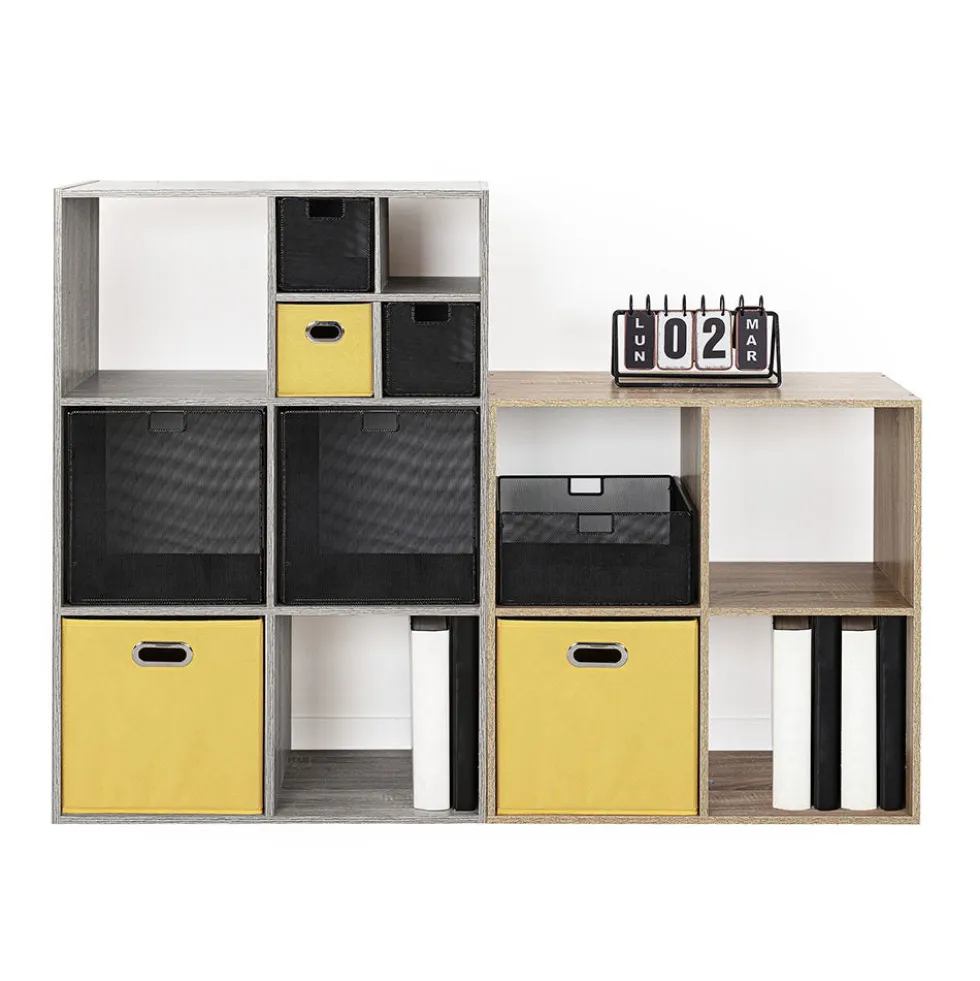 Opbergmand linnen beige small Five®