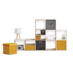 Opbergmand mosterd medium Five®