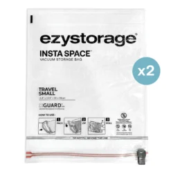 Oprolbare vacuümzak 2x small en 3x medium Ezystorage