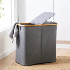 Opvouwbare wasmand 2-vaks 87 liter Ezystorage