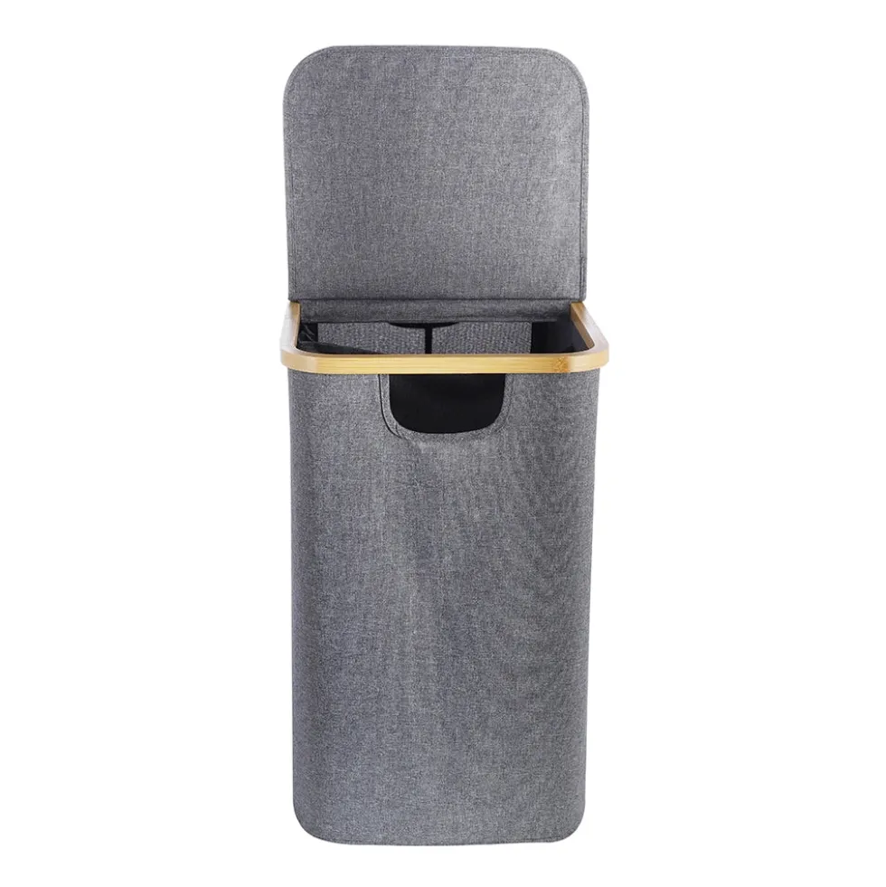 Opvouwbare wasmand 2-vaks 87 liter Ezystorage