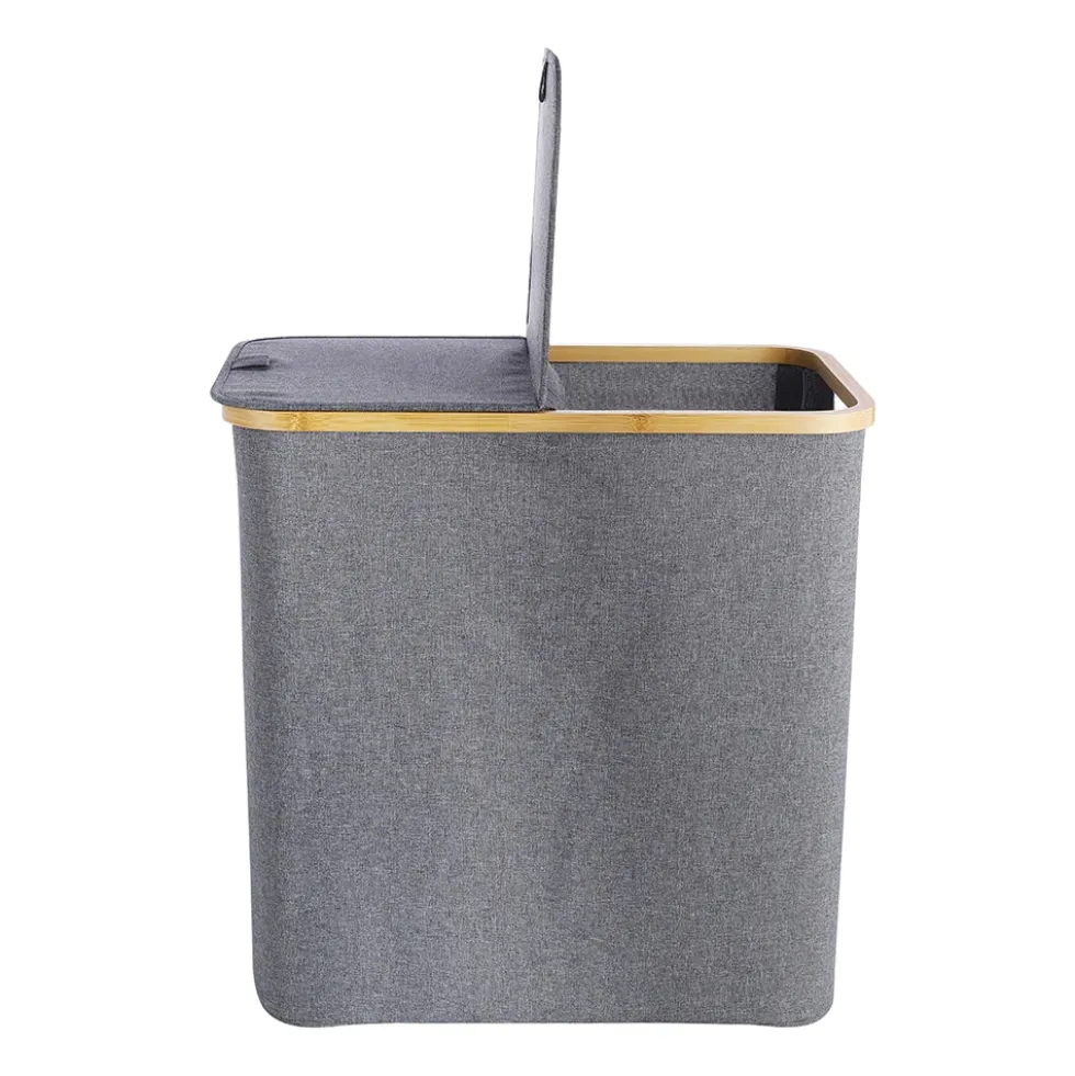 Opvouwbare wasmand 2-vaks 87 liter Ezystorage