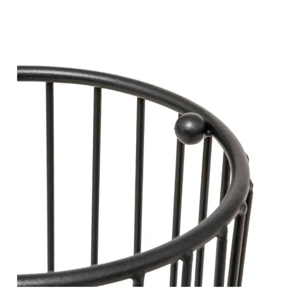 Parapluhouder zwart met lekbak metaal Five®
