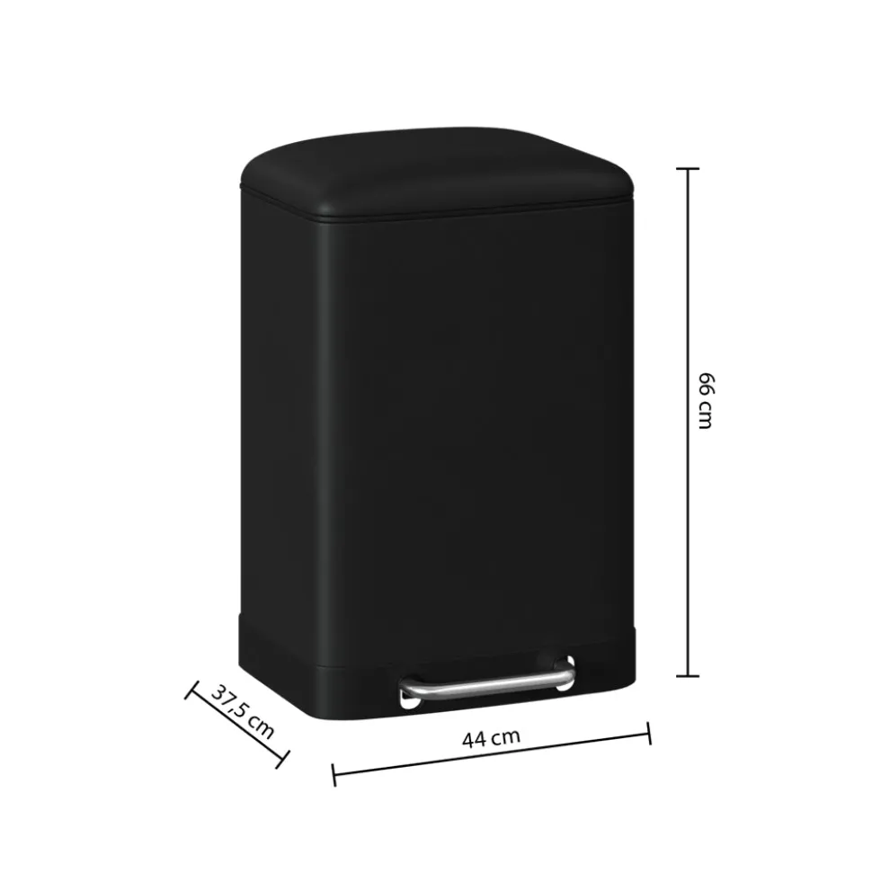 Pedaalemmer 50 liter zwart Five®