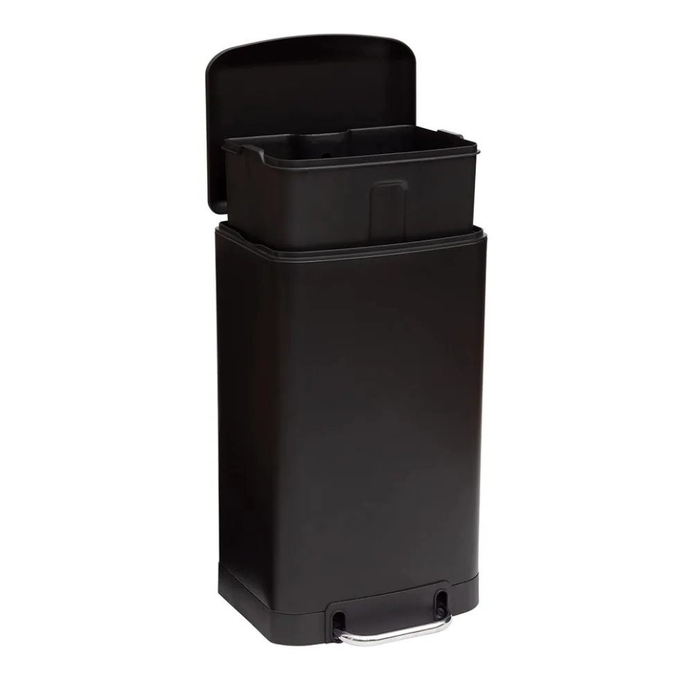 Pedaalemmer 30 liter zwart Five®