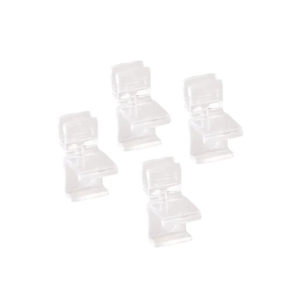 Plankclips set van 4 transparant - Classic by Elfa
