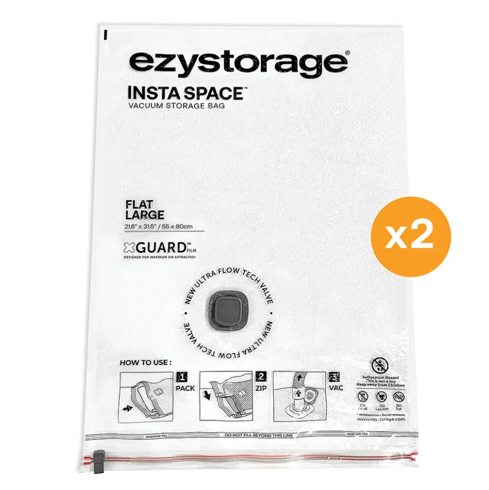 Platte vacuümzakken 2x large Ezystorage