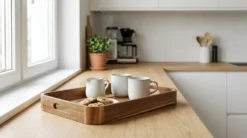 Rechthoekig Acaciahouten dienblad Five®