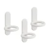 Ronde bordhaak set van 3 wit - Classic by Elfa