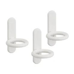 Ronde bordhaak set van 3 wit - Classic by Elfa