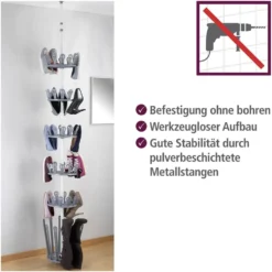 Schoenen carrousel telescopisch zwart Wenko