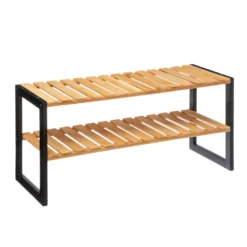 Schoenenrek hout stapelbaar Five®