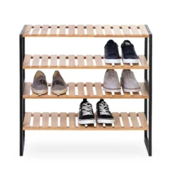 Schoenenrek hout stapelbaar Five®