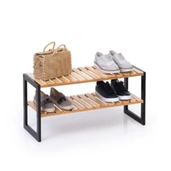 Schoenenrek hout stapelbaar Five®